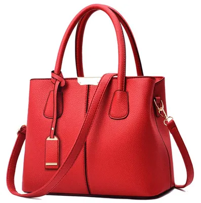 Imagen del producto de Solidchoice - Bolso de cuero sintético con cremallera para mujer