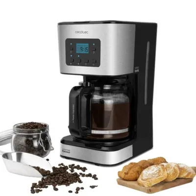 Obrázok produktu pre Cecotec 01555, Kávovar, 1,5 L, Mletá káva, 950 W, Nerezová oceľ