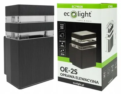 Obrázek produktu pro Venkovní LED svítidlo, nástěnné světlo, fasádní svítidlo, krytí IP54, patice GU10, barva antracit