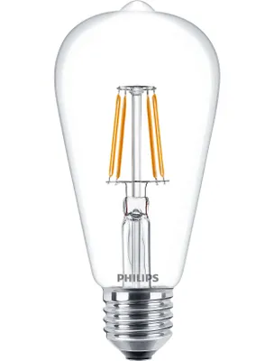 Produktbild von Philips Filament LED Edison ST64 Leuchtmittel Classic LEDbulb 4,3W = 40W E27 klar 827 warmweiß 2700K