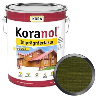 Produktbild von KORA Koranol Imprägnierlasur 5 Liter Tannengrün
