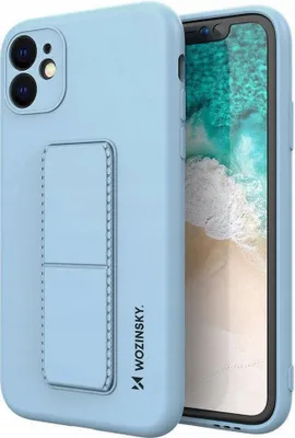 Produktbild von Wozinsky Kickstand Case Silikonhülle mit Ständer für Samsung Galaxy A72 4G Hellblau