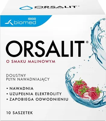 Produktbild von ORSALIT Elektrolyte Himbeergeschmack 10 Beutel