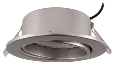 Produktbild von Lindby Einbauleuchte Jyla, nickel matt, Ø 13 cm, GX53