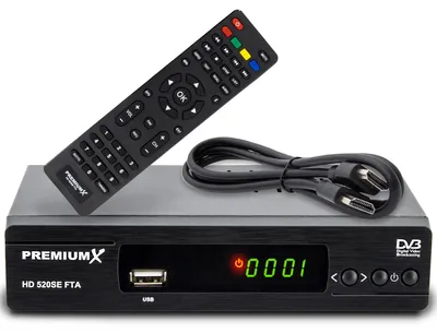 Produktbild von PremiumX HD 520SE FTA Digital SAT Receiver DVB-S2 HDMI SCART USB FullHD