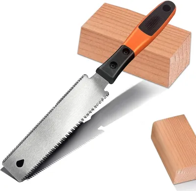 Produktbild von Japanische Handsäge, doppelseitige Holzsäge, Kohlenstoffstahl, Antirutschgriff, für Holzarbeit