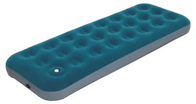 Productafbeelding van Luchtmatras opblaasbaar matras - Eenpersoons - 191 x 73 x 22 cm - Met ingebouwde voetpomp - Voor op de camping