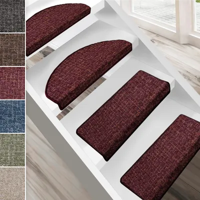 Produktbild von Stufenmatte Bermuda Rot Halbrund