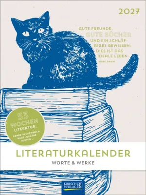 Produktbild von Korsch Literaturkalender 2027 mit 53 Gedichten und Grafiken 24 x 32 cm