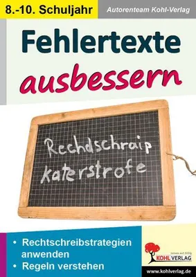 Obrázok produktu pre Fehlertexte ausbessern / Klasse 8-10