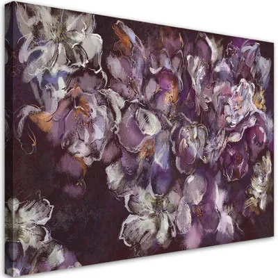 Produktbild von Leinwandbild schwertlilienblüte 120x80 cm Feeby rosa wandbild bereit zum aufhängen