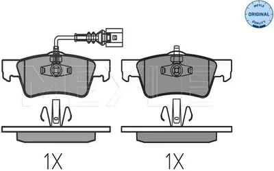 Produktbild von MEYLE 025 243 6819 Bremsbeläge Hinten für VW Touareg (7LA, 7L6, 7L7)