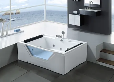 Immagine prodotto di Vasca idromassaggio bianca per 2 persone 170 X 120 cm – Linda