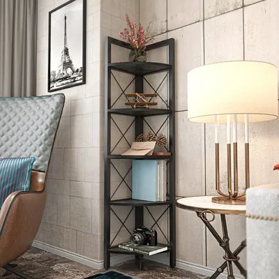 Produktbild von Skye Decor, Remo - Black, Bücherregal, Schwarz, 100 % MELAMINBESCHICHTETE SPANPLATTEN, 30,5 x 33 x 160 cm