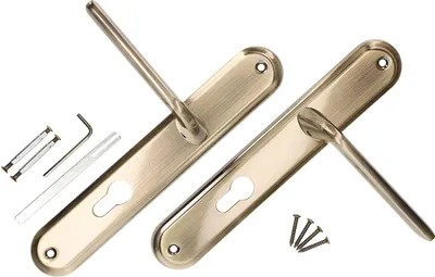 Produktbild von KOTARBAU® Türdrückerset 90mm PZ Langschild Patina Universal Modern