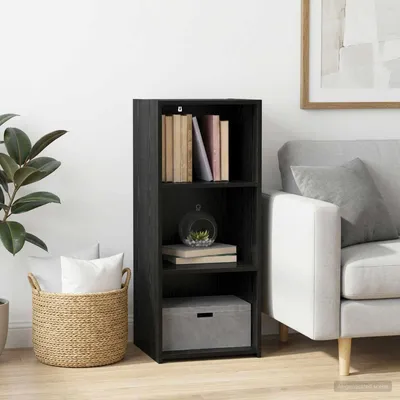 Image de vidaXL Meuble de rangement, chêne noir, 40 x 41 x 93 cm, panneaux de particules