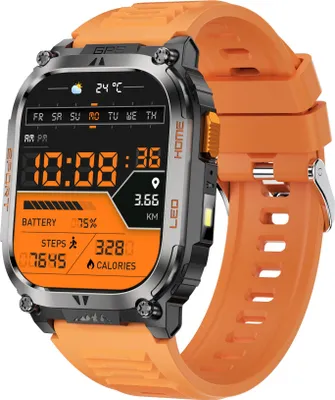 Productafbeelding van INF GPS-sporthorloge met hartslag- en slaapmonitoring - 178 sportmodi Oranje