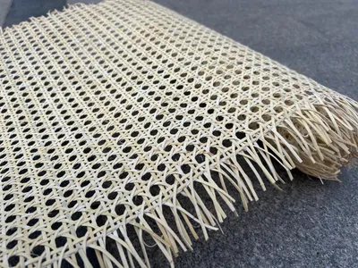 Immagine prodotto di Rotolo di tessuto in rattan naturale, dimensioni 45 cm x 200 cm