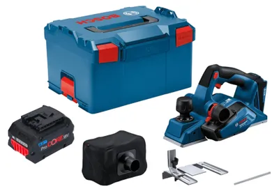 Produktbild von Bosch GHO 18V-26 Professional Akku Hobel 18 V 2,6 mm Brushless + 1x ProCORE Akku 8,0 Ah + L-Boxx - ohne Ladegerät