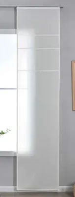 Produktbild von Halbtransparente Schiebegardine mit Ösen HxB 245x60 cm Natur »Leipzig« Kettenmuster lichtdurchlässig elegante Struktur  202450P