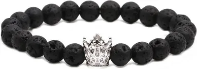 Immagine prodotto di Bracciale Crown Nero - Eleganza Moderna e Comfort per Tutti KP23314