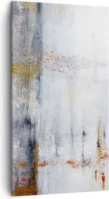 Produktbild von Bild auf Leinwand - Leinwandbild - Einteilig - Abstraktion weiß verschwommen - 45x80cm - Wand Bild - Wanddeko - Wandbilder - Leinwanddruck - Bilder - Wanddekoration - Leinwand bilder - PA45x80-4535