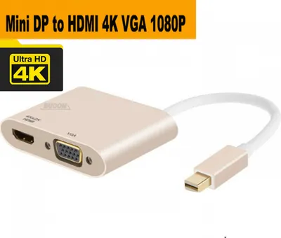 Produktbild von Thunderbolt Mini DP zu HDMI VGA Adapter kompatibel mit MacBook Pro