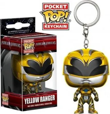 Image de FUNKO POCKET POP PORTE-CLÉS POWER RANGERS MINI FIGURINE JAUNE NEUF  Funko