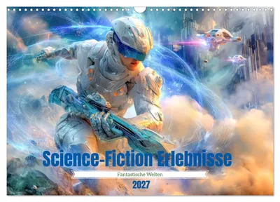 Immagine prodotto di Esperienze di fantascienza - Mondi fantastici (calendario da parete 2027, formato DIN A3 orizzontale), calendario mensile CALVENDO