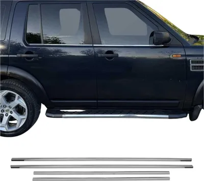 Immagine prodotto di Modanature per finestrini per Land Rover Discovery 2004-2009 in acciaio inox cromato 4x