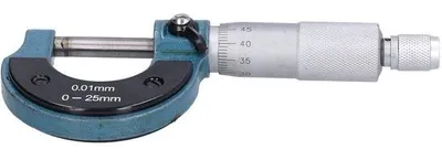 Immagine prodotto di Misuratore metallico – Alta precisione – Acciaio – Strumento – 0-25 mm – Scala semplice – Micrometro