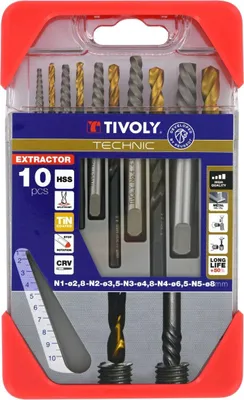 Produktbild von Tivoly 11901170052 Kit - Schraubenextraktion + Bohrer