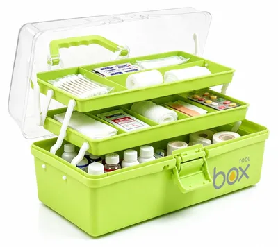 Productafbeelding van 3-Laags Opbergbox en Organizer voor Medicijnen en Meer