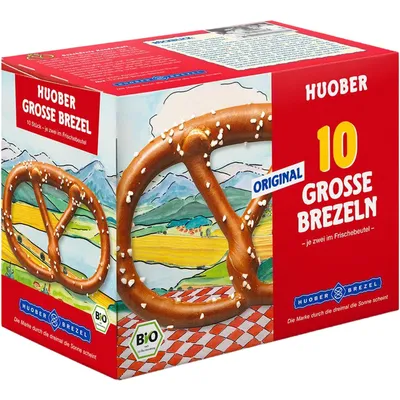 Image de HuoberGrosse Bretzel croustillant goût original 5 x 2 pièces 200g