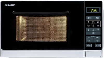 Immagine prodotto di Sharp Home Appliances R 242INW forno a microonde Superficie piana Solo microonde 20 L 800 W Argento