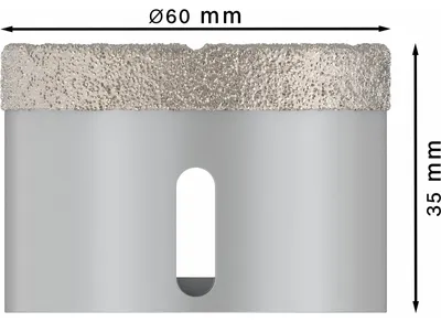 Produktbild von PRO Ceramic dry Trockenbohrkrone, 60 x 35 mm, X-Lock