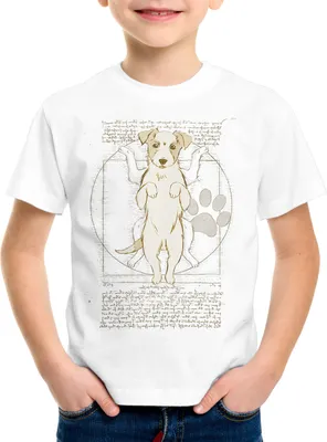 Produktbild von style3 Vitruvianischer Jack Russell Kinder T-Shirt hund terrier