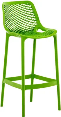Obrázek produktu pro Designová barová židle - Barová židle - Ergonomický komfort, polypropylen odolný proti UV záření | Barva: zelená