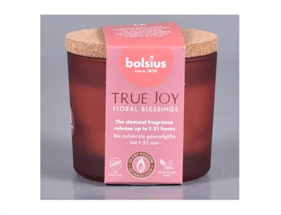Image de Bougie Nohel Garden en verre TRUE JOY FLORAL BLESSINGS d8x7cm parfumée