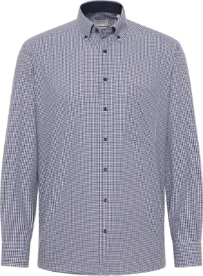 Produktbild von Eterna - Comfort Fit - Herren Langarm Hemd, (8913 E146), Größe:50, Farbe:Blau (16)