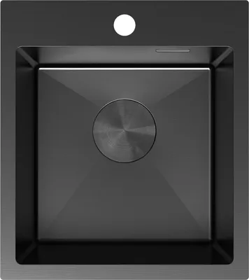 Image de Mexen Solix évier en acier inoxydable 1-bac 400 x 450 mm, noir - 6401401000-70