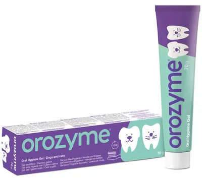 Produktbild von Orozyme Zahnpflege-Gel 70 g | Hunde & Katzen | Mundgeruch & Zahnpflege