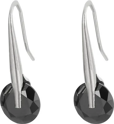 Produktbild von BR-20665 Ohrringe Silber/Schwarz – Eleganter Schmuck KP20665