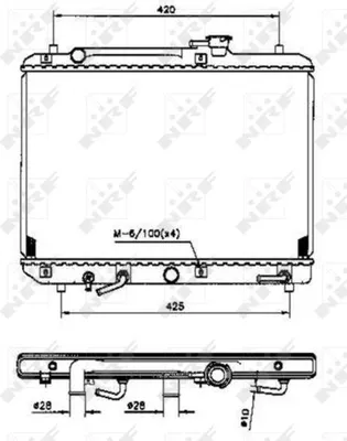 Produktbild von NRF 53208 Kühler Wasserkühler Motorkühler für SUZUKI BALENO (EG) BALENO Schrägheck (EG)