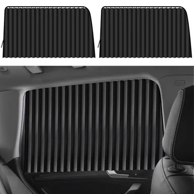 Produktbild von Sonnenschutz Seitenscheibe Auto Magnetisch Sichtschutz Verdunkelung UV-Schutz Hitzeschutz 2 Stück Schwarz