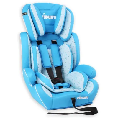 Produktbild von KIDUKU® Autokindersitz Kinderautositz Autositz Kindersitz 9-36kg Gruppe 1+2+3 Grau/Pink