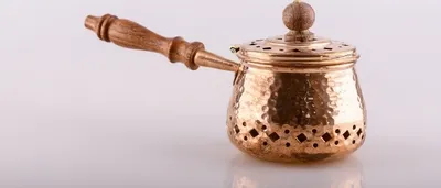 Produktbild von Weihrauchpfanne Kupfer H11 cm L 24 cm Ø außen 9 cm