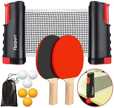 Obrázek produktu pro Pingpongnet – sada stolního tenisu: 2 pálky, 6 míčků, taška
