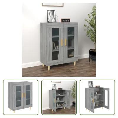 Produktbild von The Living Store Sideboard Grau Sonoma 69,5x34x90 cm Holzwerkstoff