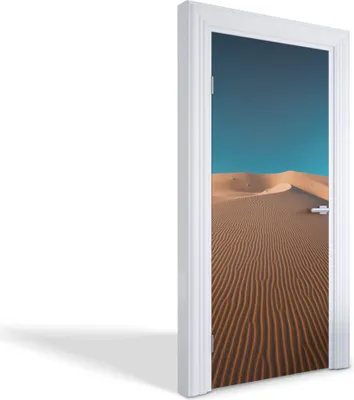Produktbild von Türdeko Aufkleber Selbstklebende Wandsticker Personalisiert - Wüstendünen - 95 x 205 cm